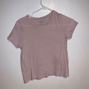 AMERICAN EAGLE STRIPED CROP TOP